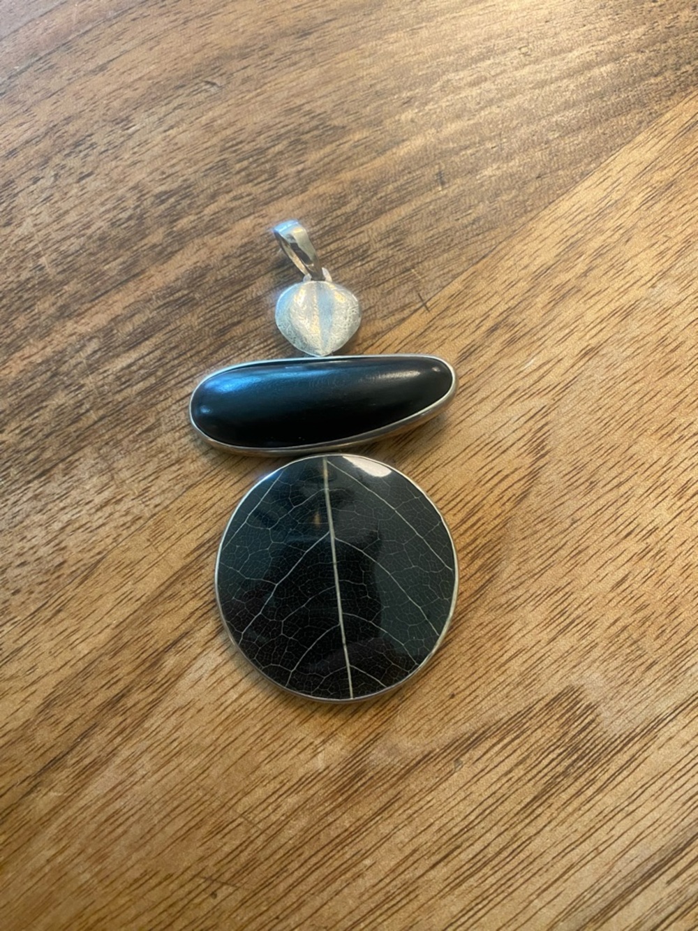 Silpada Sterling Silver and Black Ebony Wood Pendant